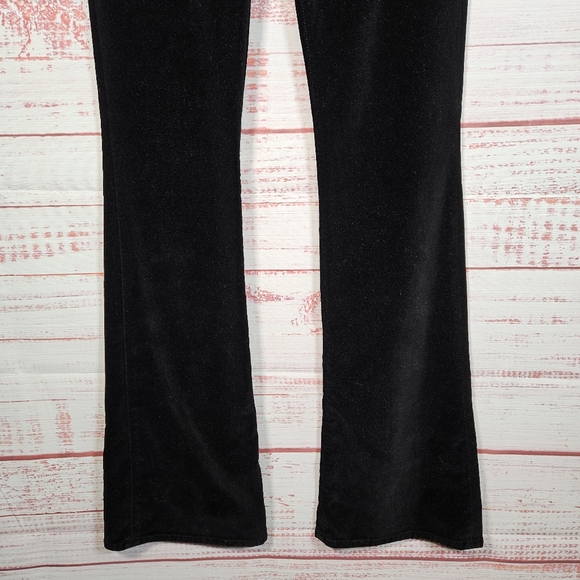 Hudson Drew Bootcut Midrise Blqck Velvet Pants - Picture 5 of 16